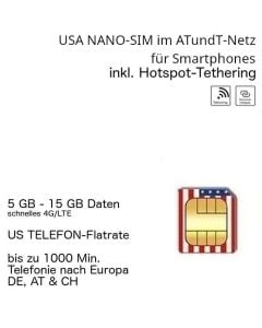 USA AT&T NANO GoPhone NANO-SIM Prepaid