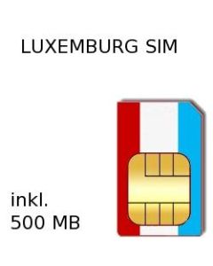 Luxemburg Prepaid 500 MB Daten SIM #1