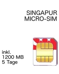 Singapur Prepaid 1250 MB Flatrate Daten MICRO-SIM für iPad 1-4 und iPhone 4, iPhone 4S und Smartphones mit MicroSim #2