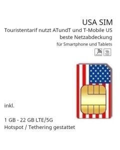 USA Touristen SIm ATundT