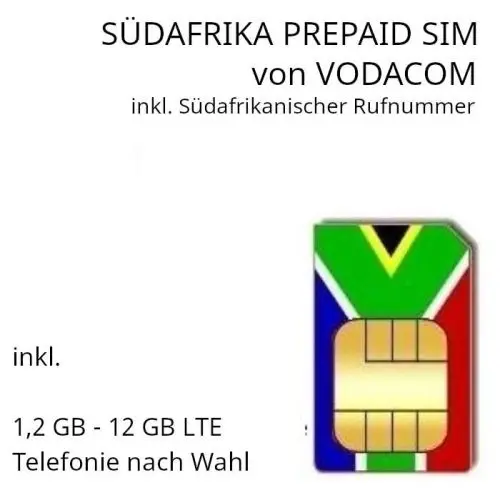 VODACOM Südafrika SIM